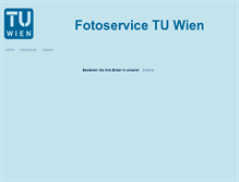 Tablet Screenshot of fotoservice-tuwien.at